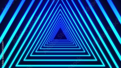 Neon geometric patterned background