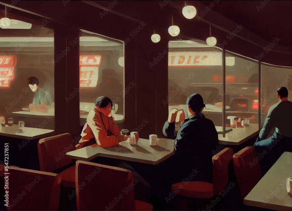 Obraz premium impressionist diner 5