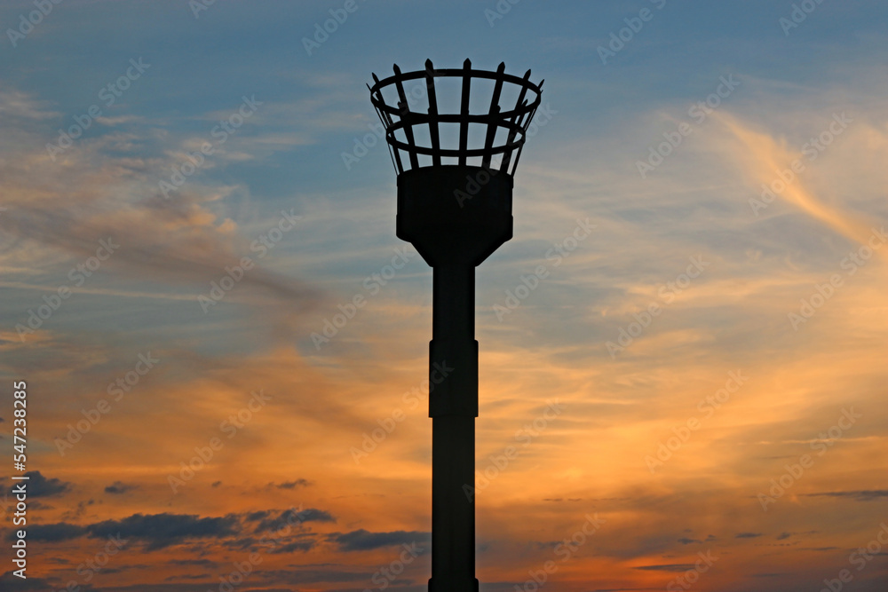 Beacon in the sunset at Westbury, Wiltshire Beacon in the sunset at Westbury, Wiltshire