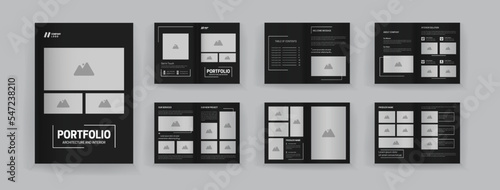 12 page interior catalogue template minimalist design