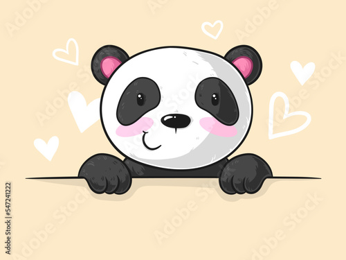 Niedlicher Comic Panda