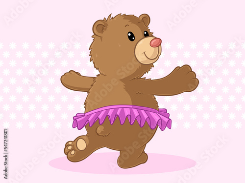 Tanzender Comic Bär