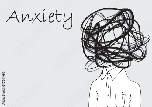 Mental health. Anxiety photo