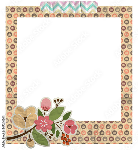 Creative Floral Polaroid Photo Frame