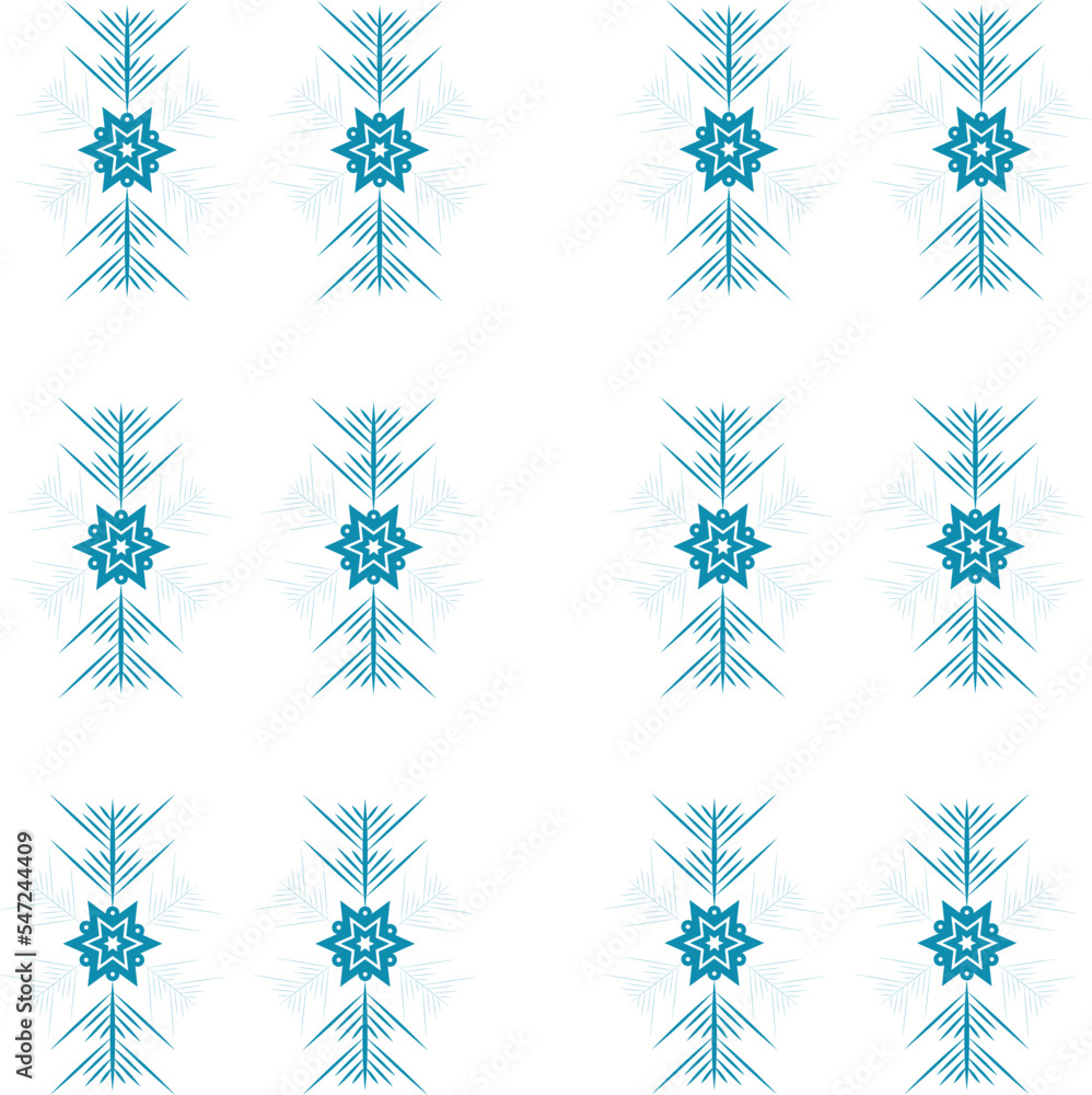 Fototapeta premium Set of snowflakes