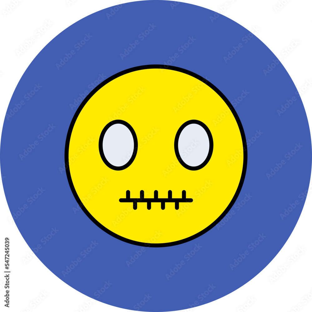 Fototapeta premium Silent Multicolor Circle Filled Line Icon