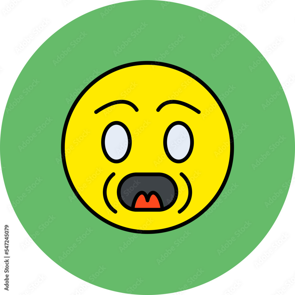 Yelling Multicolor Circle Filled Line Icon Yelling Multicolor Circle Filled Line Icon