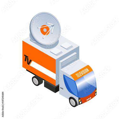 Isometric Broadcasting Van