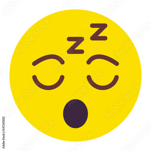 Sleepy Flat Icon