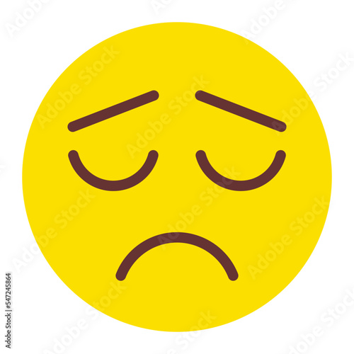 Frown Flat Icon
