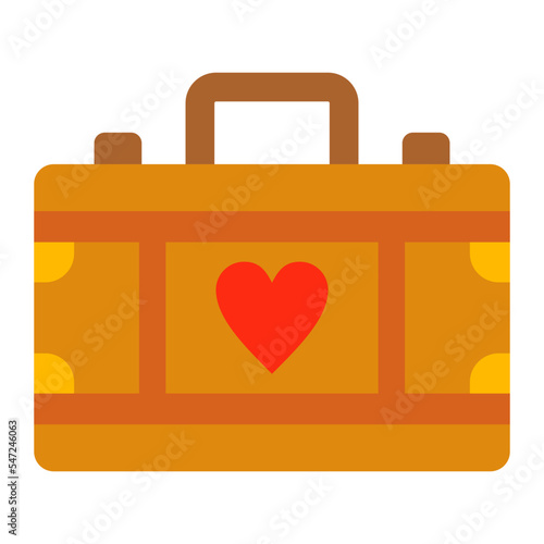 Suitcase Flat Icon