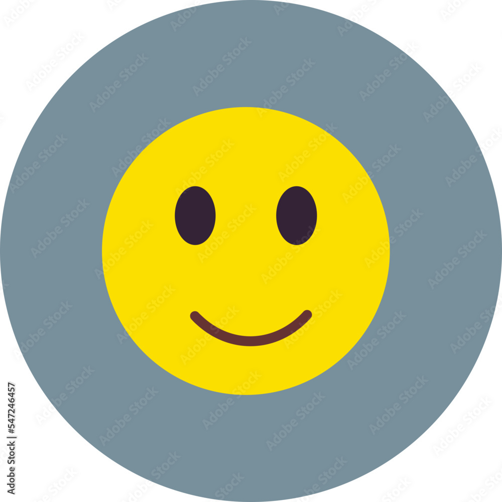 Fototapeta premium Smiles Multicolor Circle Flat Icon