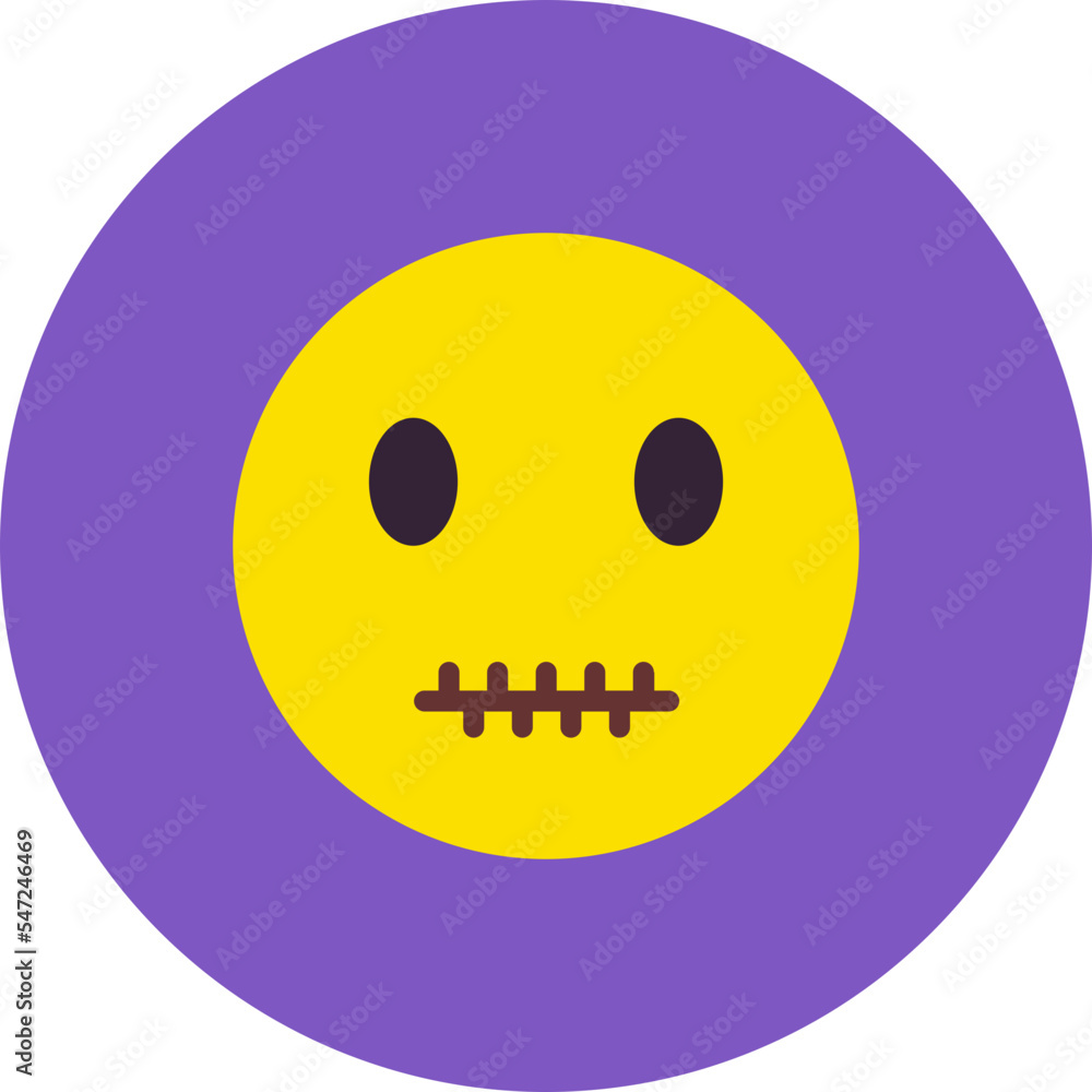 Fototapeta premium Silent Multicolor Circle Flat Icon