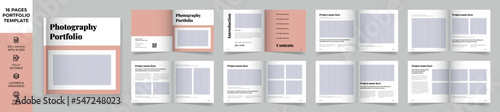 Square Multipurpose Modern Portfolio Design Template, Portfolio Brochure Layout, Photography Portfolio Editorial Template, Minimal Magazine Design, Fashion and Look Book Portfolio, Photo Book Design