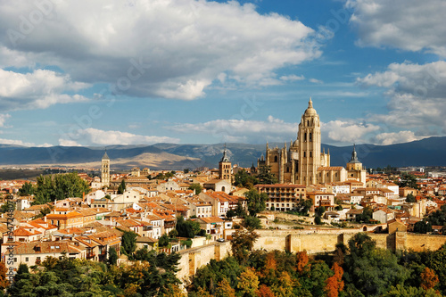 Vistas de Segovia, España. Casco antiguo.