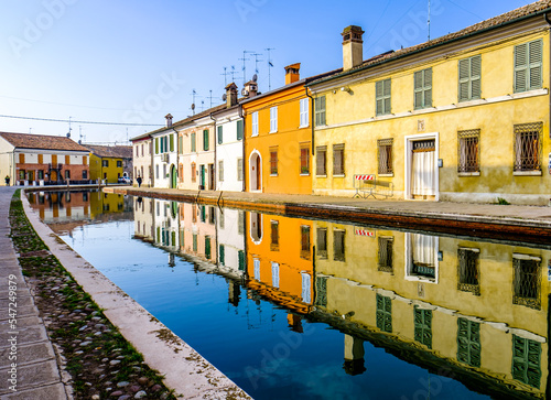 historic old town of Comacchio in italy photo