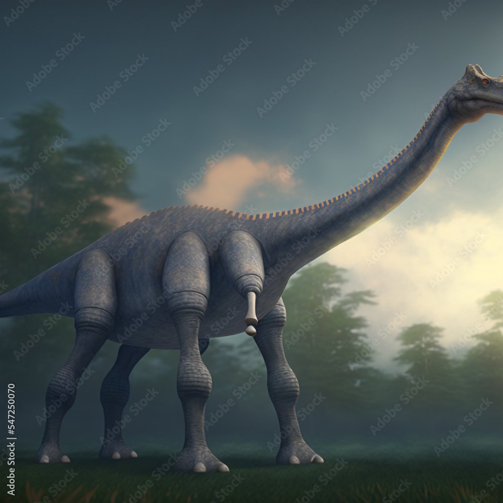 Obraz premium An image of a 3d rendered dinosaur