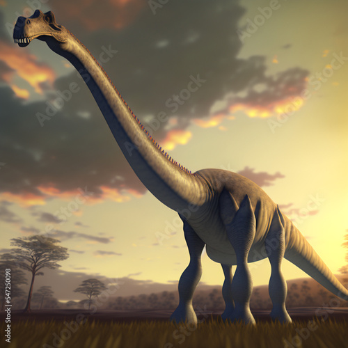 An image of a 3d rendered dinosaur