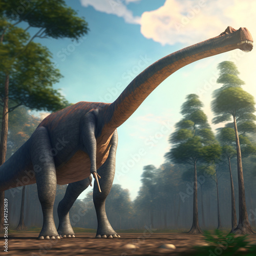 An image of a 3d rendered dinosaur