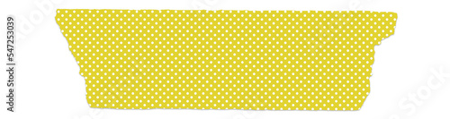 Yellow and White Polka Dot Pattern Washi Sticky Tape for Journal Planner