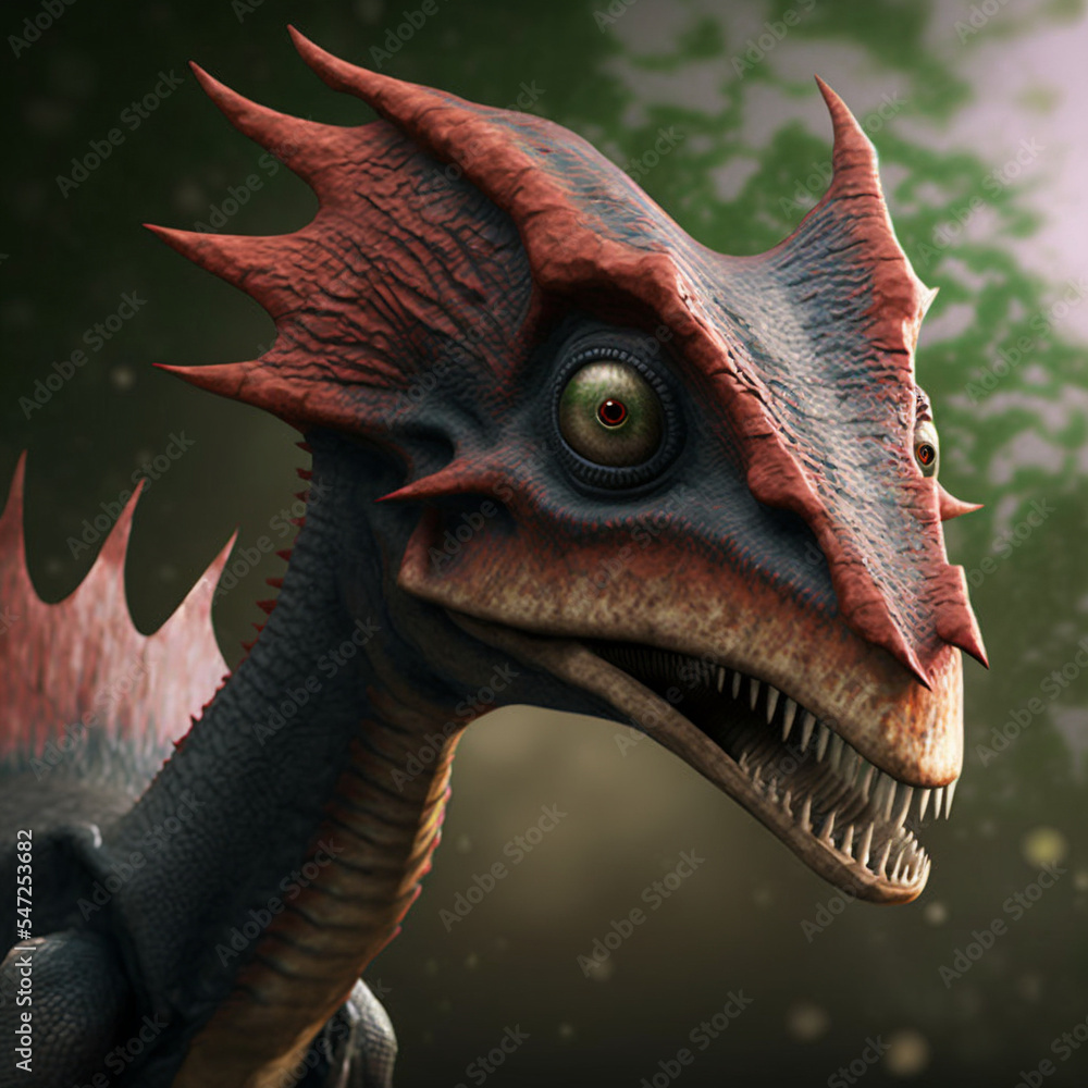 An image of a 3d rendered dinosaur An image of a 3d rendered dinosaur