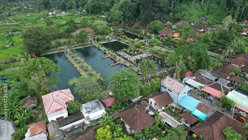 Bali, Indonesia - November 15, 2022: The Water Garden of Tirta Gangga