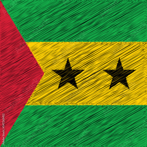 12 July Sao tome & Principe National Day Flag Design