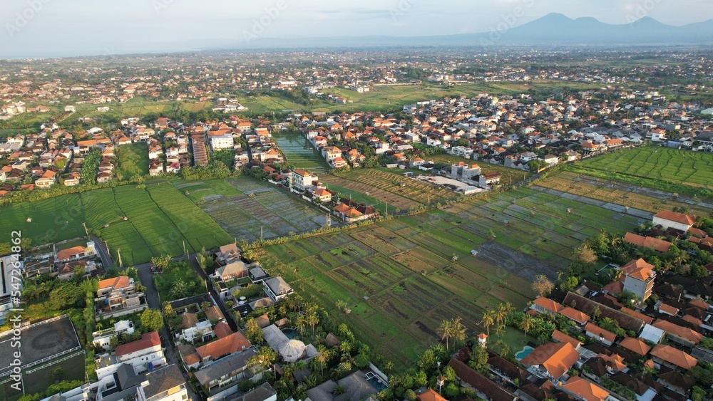 Bali, Indonesia - November 7, 2022: The Streets of Seminyak, Canggu, Kuta and Ubud