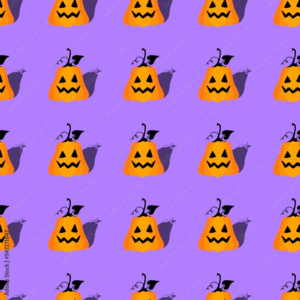 Halloween seamless pumpkins pattern for fabrics and wrapping paper and clothes print Halloween seamless pumpkins pattern for fabrics and wrapping paper and clothes print