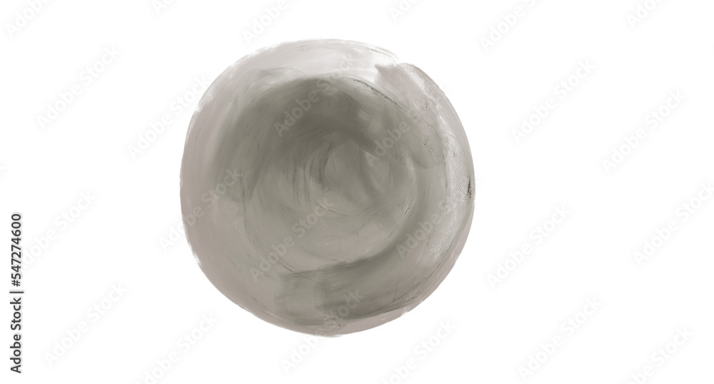 Abstract grey watercolor circle element Abstract grey watercolor circle element
