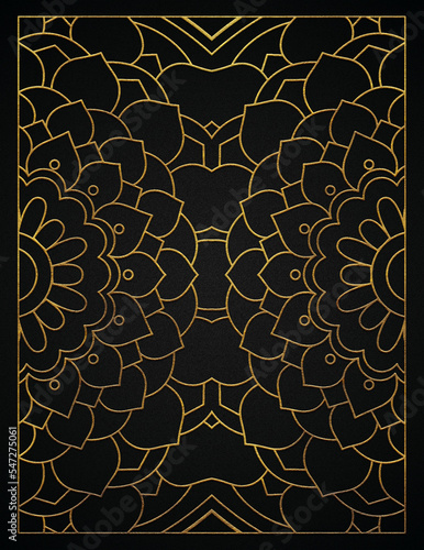 Golden abstract luxury style pattern design