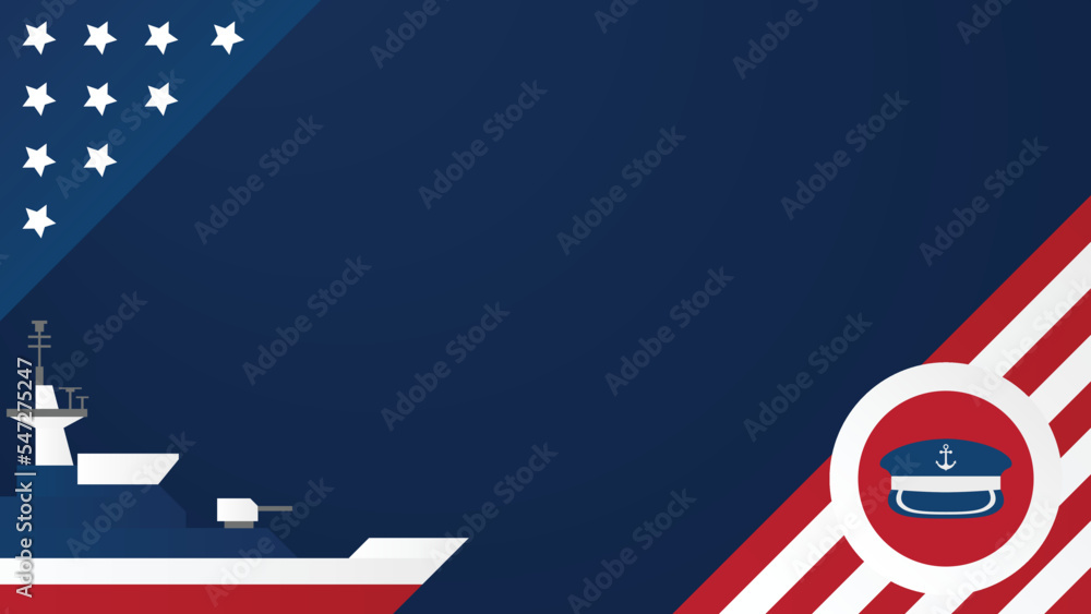 U.S. Marine Corps Birthday background with copy space area. Vector