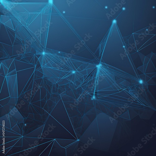 Abstract blue digital network background
