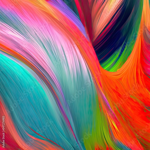 Abstract colorful background with lines and waves