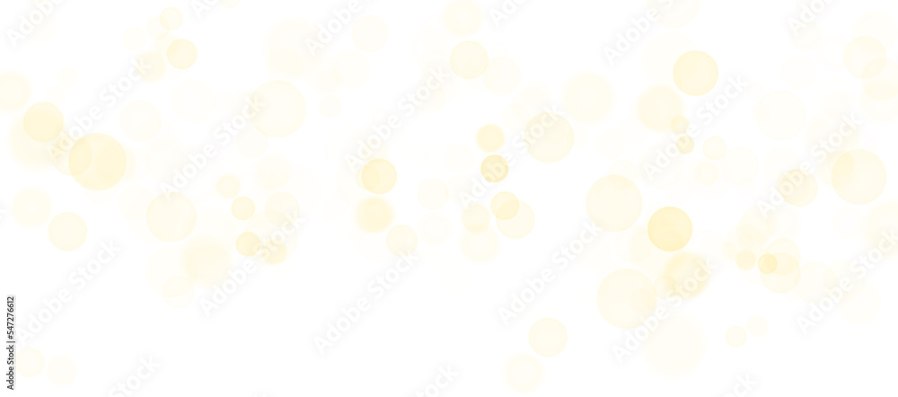 Abstract golden shining bokeh isolated on transparent background - obrazy, fototapety, plakaty 