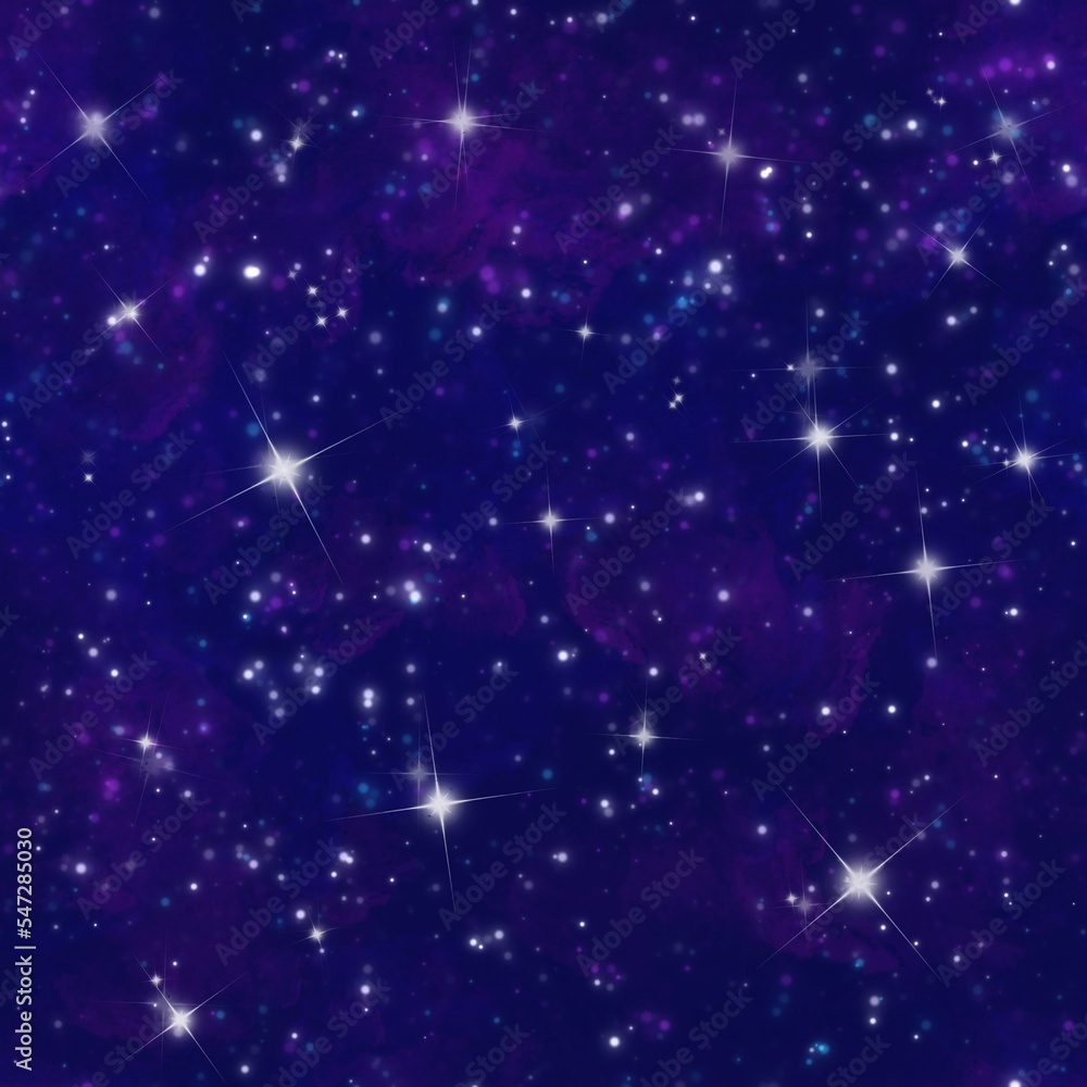 Fototapeta premium starry night sky seamless pattern