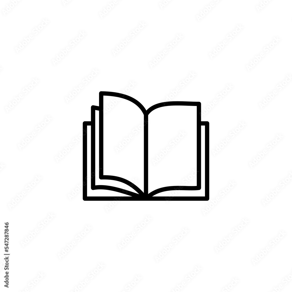 Book icon vector illustration. open book sign and symbol. ebook icon Book icon vector illustration. open book sign and symbol. ebook icon