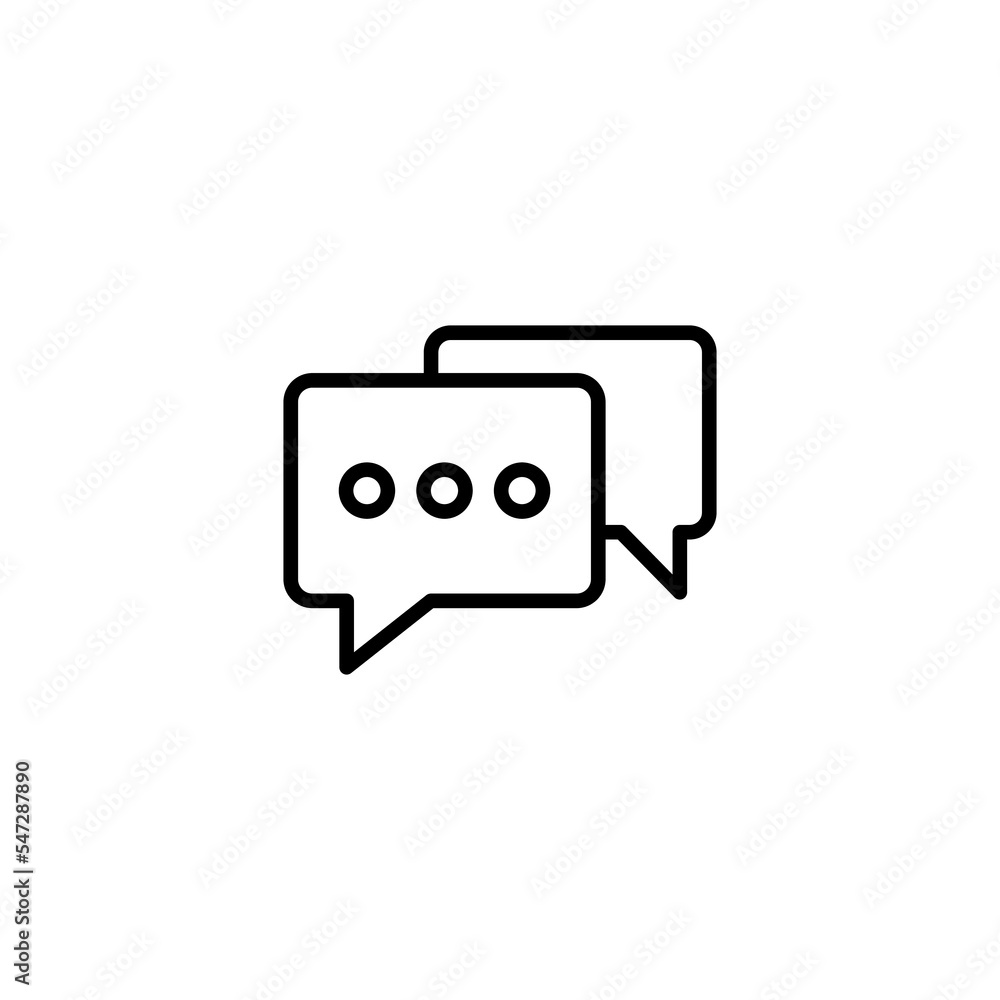 Chat icon vector illustration. speech bubble sign and symbol. comment icon. message Chat icon vector illustration. speech bubble sign and symbol. comment icon. message