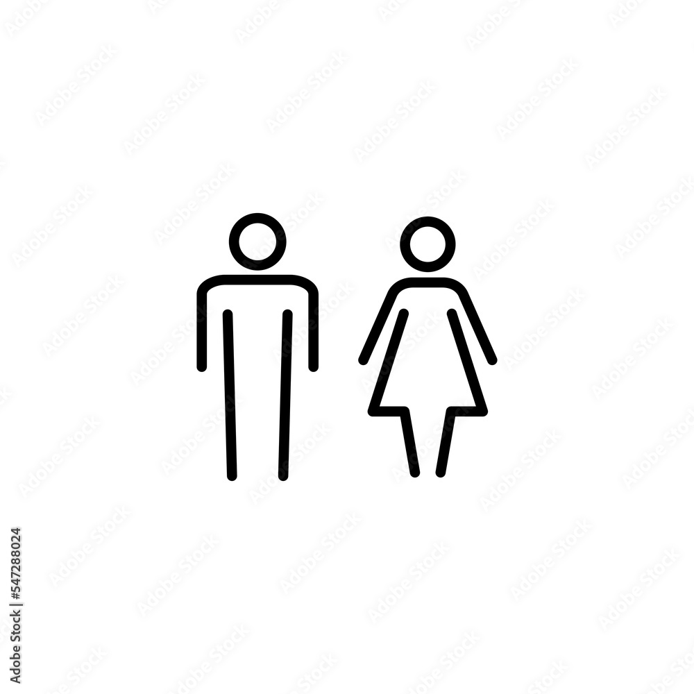 Man and woman icon vector illustration. male and female sign and symbol. Girls and boys Man and woman icon vector illustration. male and female sign and symbol. Girls and boys