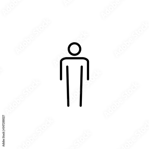 Man icon vector illustration. male sign and symbol. human symbol