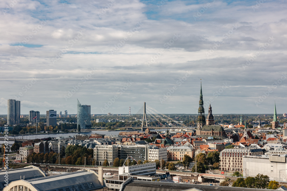 View over the city of Riga