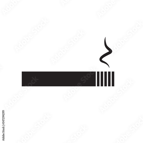 burning cigarette and smoke