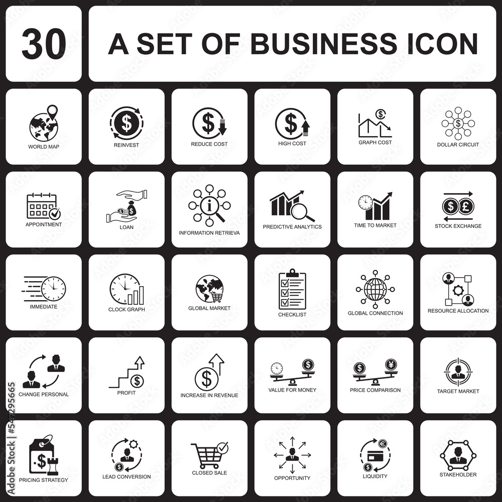 business icon vector , finance icon
