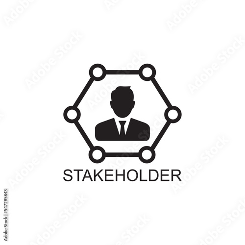 stakeholder icon , business icon vector