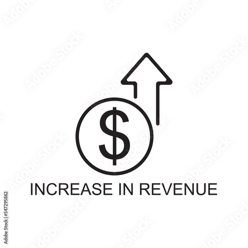 increase in revenue icon , finance icon