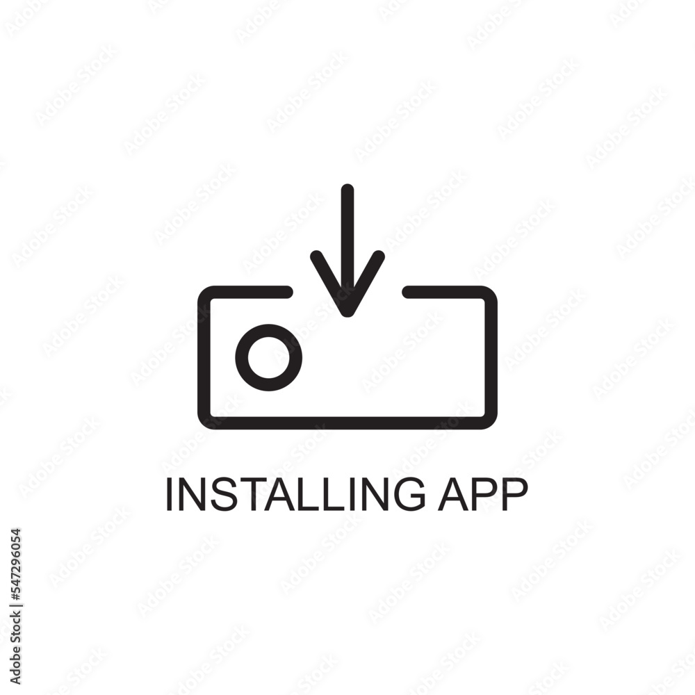 installing app icon , technology icon installing app icon , technology icon