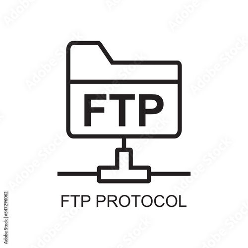 ftp protocol icon , technology icon photo