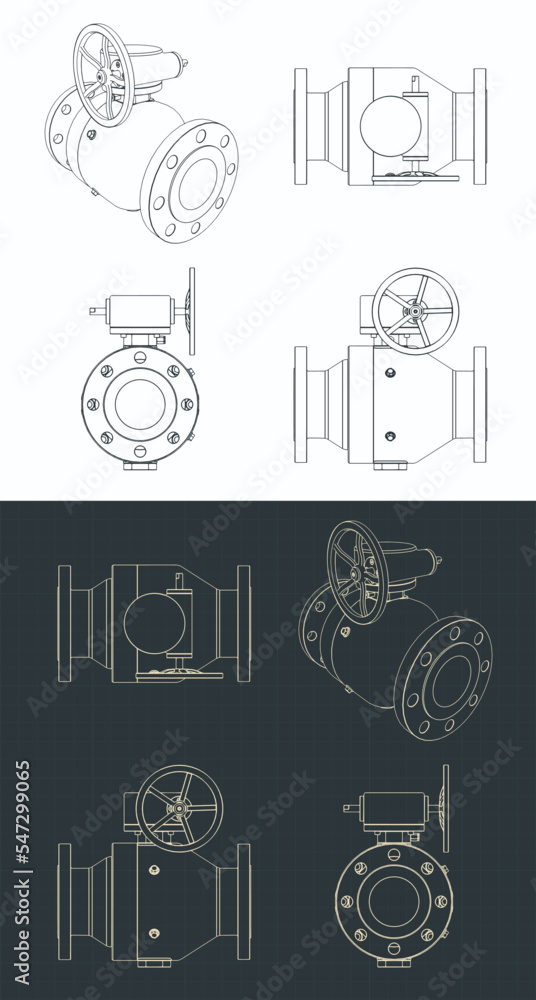 Fototapeta premium Ball valve valve