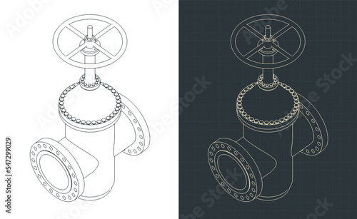 Valve isometric blueprints