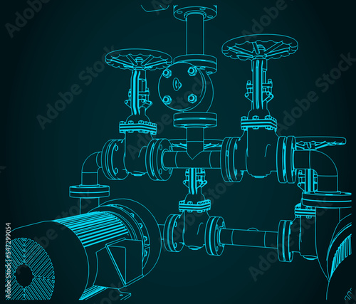 Water pumping station system